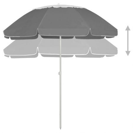 Beach Umbrella Anthracite 300 cm