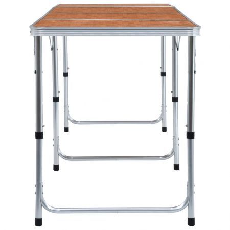 Foldable Camping Table Aluminium 240x60 cm