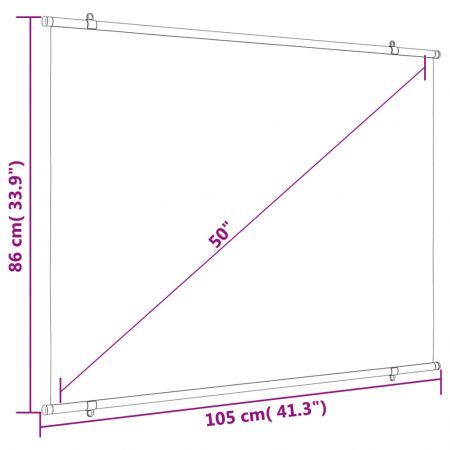 Projection Screen 127 cm 4:3