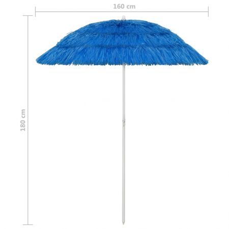 Hawaii Beach Umbrella Blue 180 cm