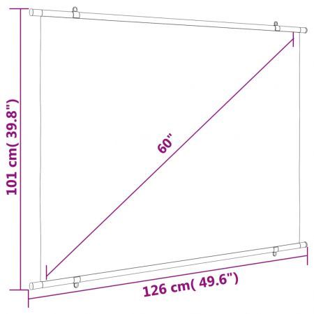 Projection Screen 152.4 cm 4:3