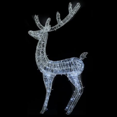 XXL Acrylic Christmas Reindeer 250 LED 180 cm Cold white