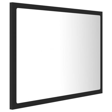 LED Bathroom Mirror Grey 60x8.5x37 cm Acrylic