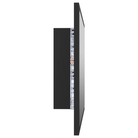 LED Bathroom Mirror Grey 60x8.5x37 cm Acrylic