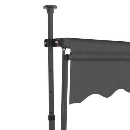 Manual Retractable Awning with LED 350 cm Anthracite