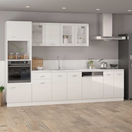 Dishwasher Panel High Gloss White 59.5x3x67 cm Engineered Wood