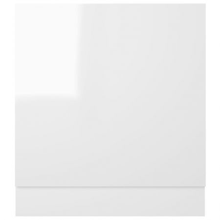 Dishwasher Panel High Gloss White 59.5x3x67 cm Engineered Wood