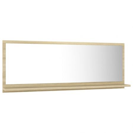 Bathroom Mirror Sonoma Oak 100x10.5x37 cm Engineered Wood