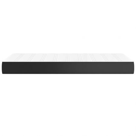 Pocket Spring Bed Mattress Black 107x203x20 cm Super Single Faux Leather