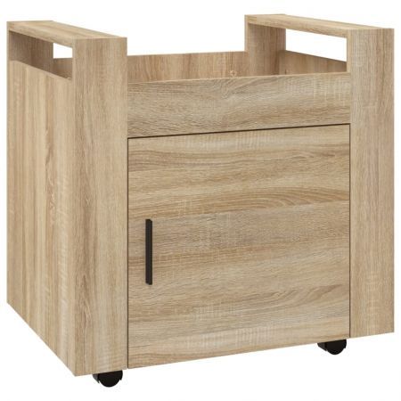 Desk Trolley Sonoma Oak 60x45x60 cm Engineered Wood