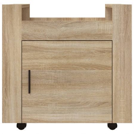 Desk Trolley Sonoma Oak 60x45x60 cm Engineered Wood