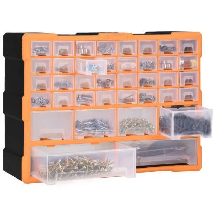 Multi-drawer Organiser with 40 Drawers 52x16x37.5 cm