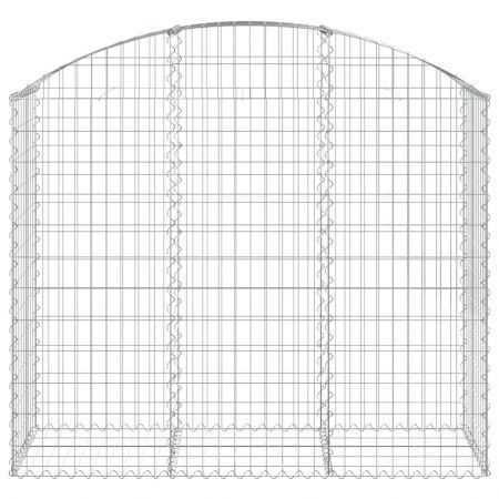 Arched Gabion Basket 150x50x120/140 cm Galvanised Iron