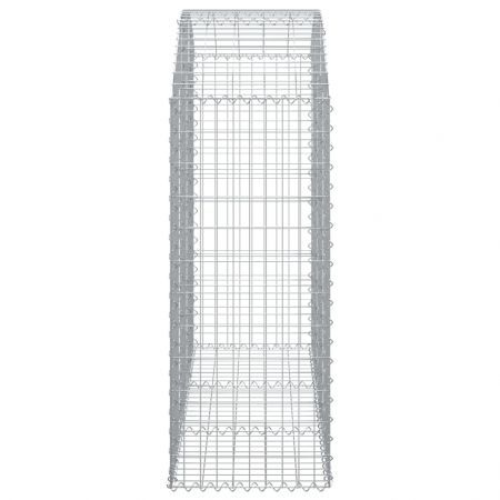 Arched Gabion Basket 150x50x120/140 cm Galvanised Iron