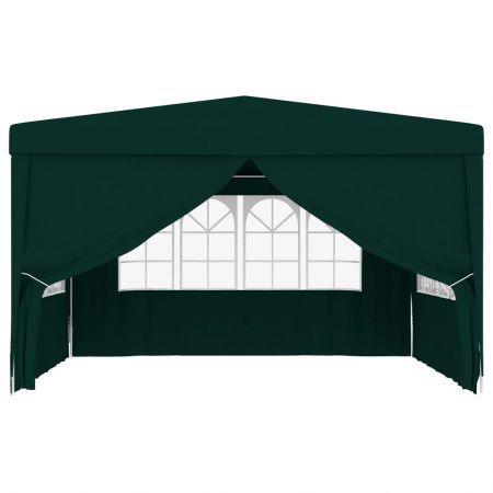 Professional Party Tent with Side Walls 4x4 m Green 90 g/m²