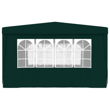 Professional Party Tent with Side Walls 4x4 m Green 90 g/m²