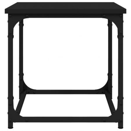 Side Table Black 40x40x40 cm Engineered Wood