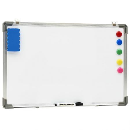 Magnetic Dry-erase Whiteboard White 50x35 cm Steel