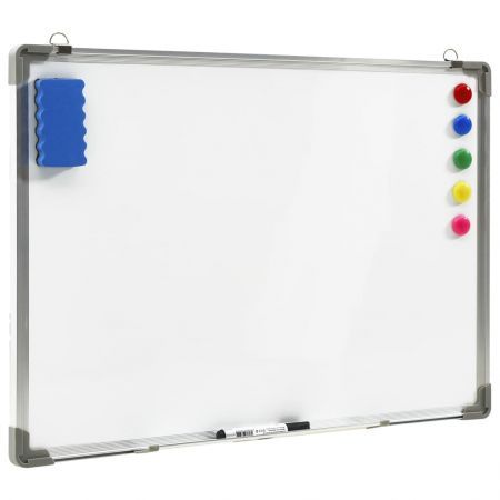 Magnetic Dry-erase Whiteboard White 90x60 cm Steel