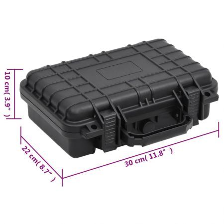 Portable Flight Case Black 30x22x10 cm PP