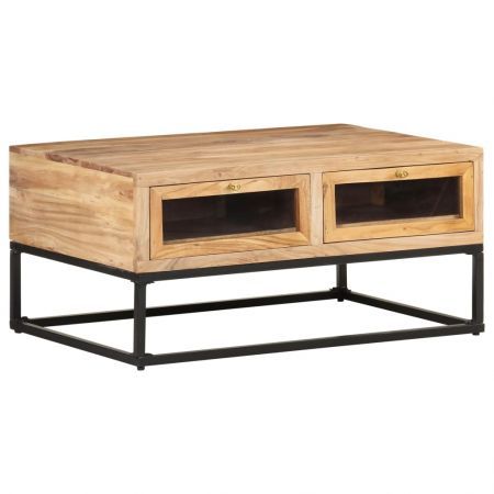 Coffee Table 90x60x40 cm Solid Acacia Wood