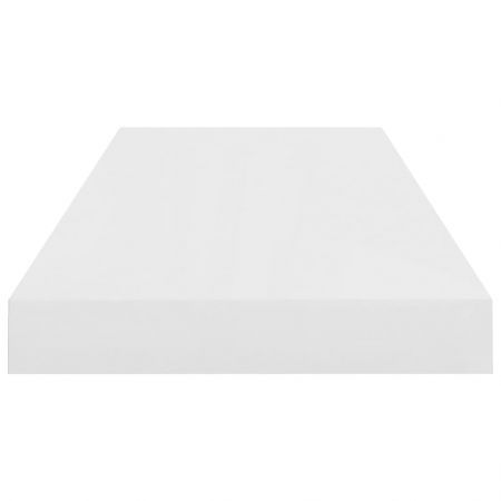 Floating Wall Shelf High Gloss White 60x23.5x3.8 cm MDF