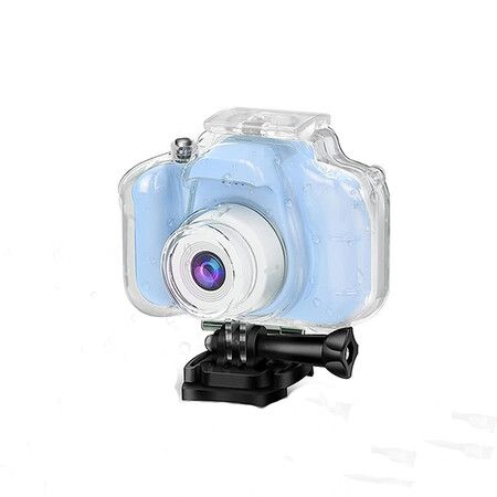 Kids Waterproof Camera Christmas Birthday Gifts for Girls Age 3-12 Children (Blue)