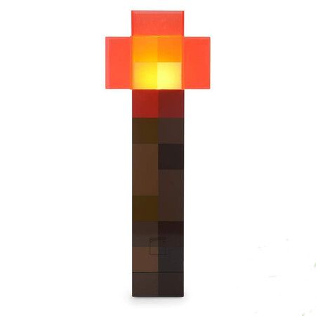 Minecraft Toys Redstone LED Flashlight | USB Rechargeable For Night Light, Costume And Role Play