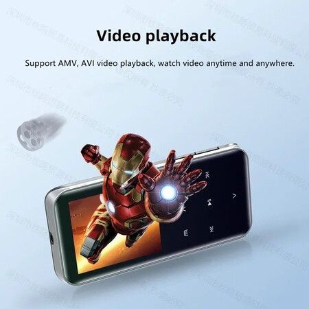 MP3 Music FM Radio Video Player Recorder With 64G Memory Card Bluetooth Mini HiFi Stereo Walkman MP4