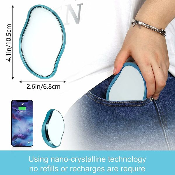 Crystal Hair Eraser, Crystal Hair Removal Painless Exfoliation, Hair Remover Tool