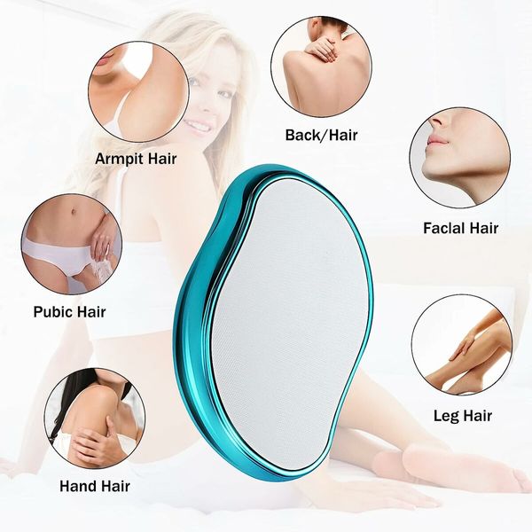 Crystal Hair Eraser, Crystal Hair Removal Painless Exfoliation, Hair Remover Tool