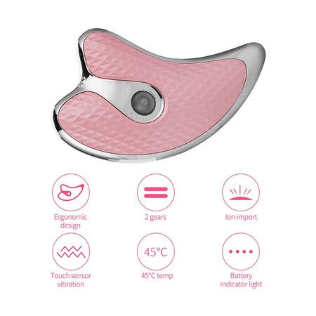 Home Beauty Instrument Kit, Electric Facial Massager Pink