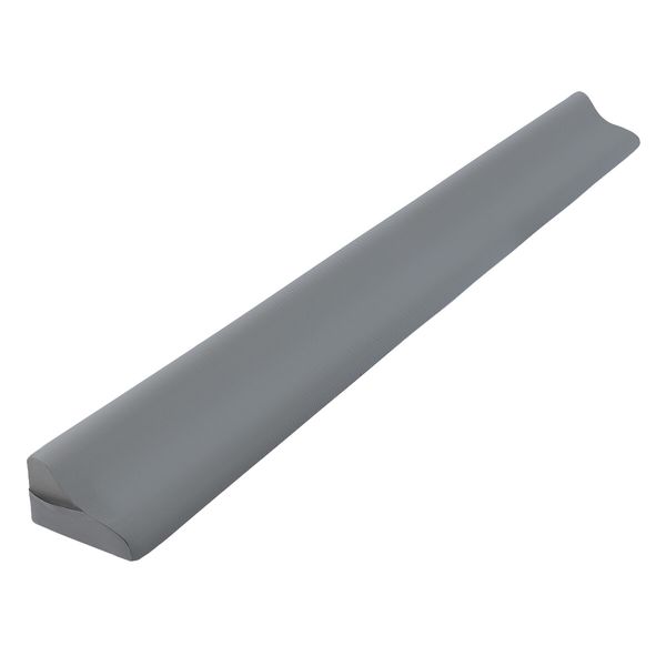 King Size Bed Pillow Wedge Gap Filler Cushion Foam Headboard Bedrest Comfortable with Side Pockets Grey