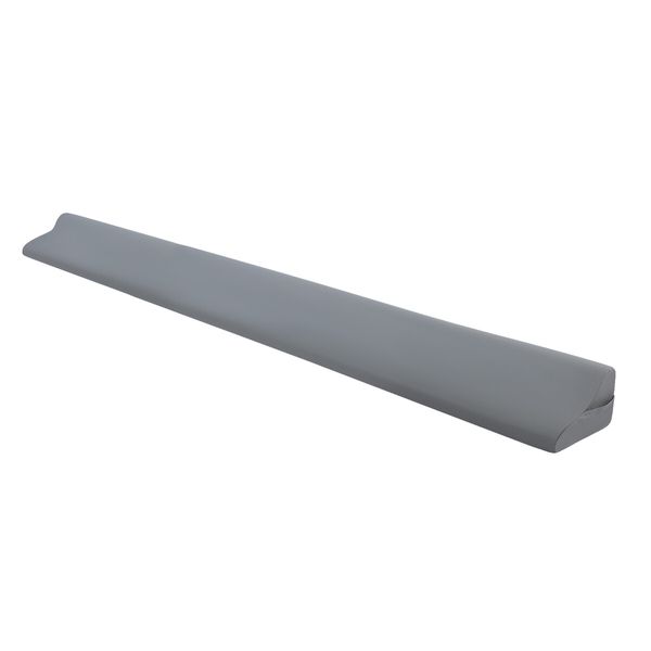 King Size Bed Pillow Wedge Gap Filler Cushion Foam Headboard Bedrest Comfortable with Side Pockets Grey