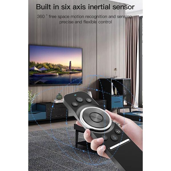 W1S Air Mouse 2.4G Wireless Voice Remote Control six-axis Gyr for Smart Android TV Box Projector PC Laptop