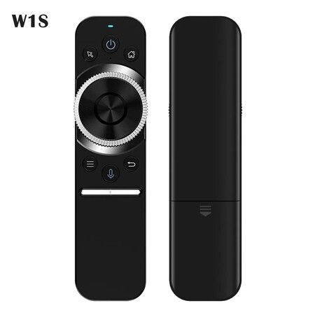 W1S Air Mouse 2.4G Wireless Voice Remote Control six-axis Gyr for Smart Android TV Box Projector PC Laptop