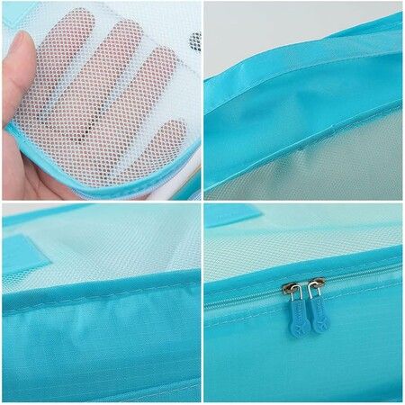 6Pcs Travel Luggage Packing Organizer, Packing Cubes, Luggage Organizer Bag (Blue)