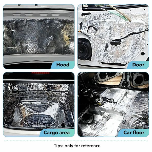 Car Sound Deadener Deadening Proofing Mat Noise Dampening DIY Van Boat Truck Heat Shield Insulation Roll 5mm 5sq m 1x5m