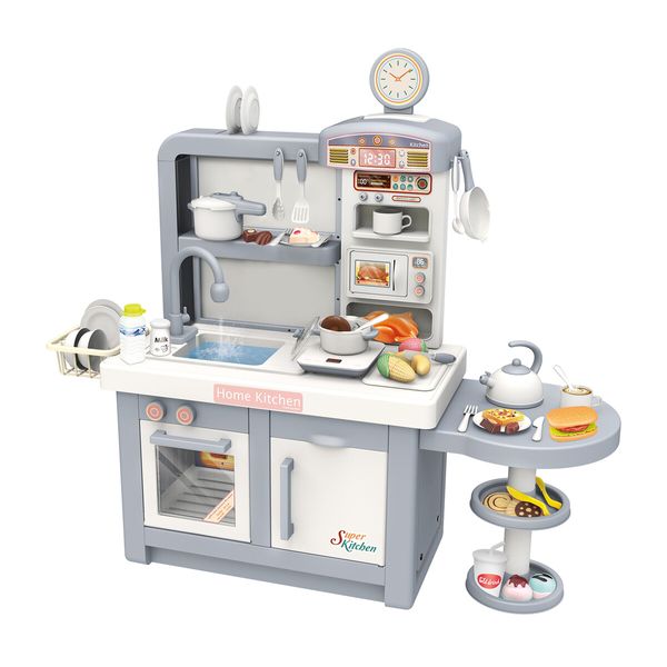 Pretend Kitchen Play Role Cooking Toys Set Children Cookery Cookware Playset Plastic 41 PCS Accessories