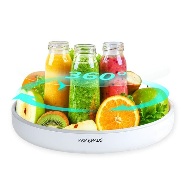 Plastic turnable Fridge Kitchen Organizer  Non-Slip Spinning Cabinet Turntable