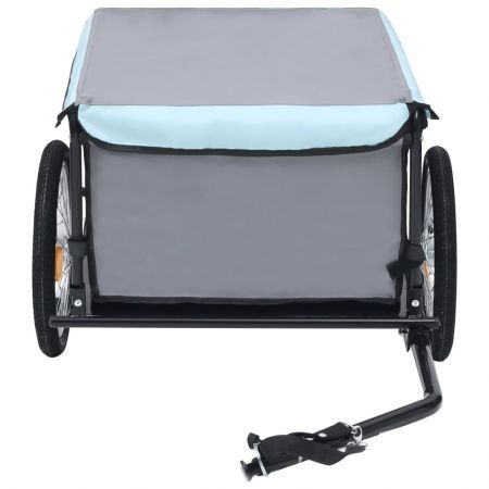 Bike Cargo Trailer Black and Blue 65 kg