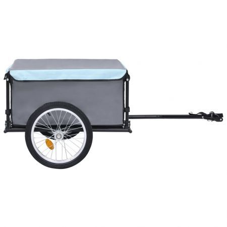 Bike Cargo Trailer Black and Blue 65 kg