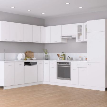 Oven Cabinet White 60x46x81.5 cm Engineered Wood