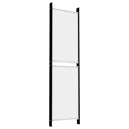 5-Panel Room Divider White 250x180 cm Fabric