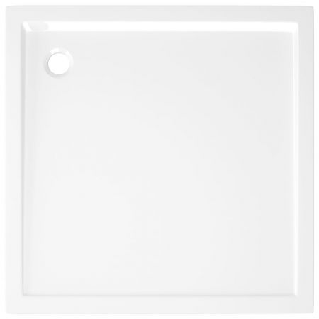 Square ABS Shower Base Tray White 80x80 cm