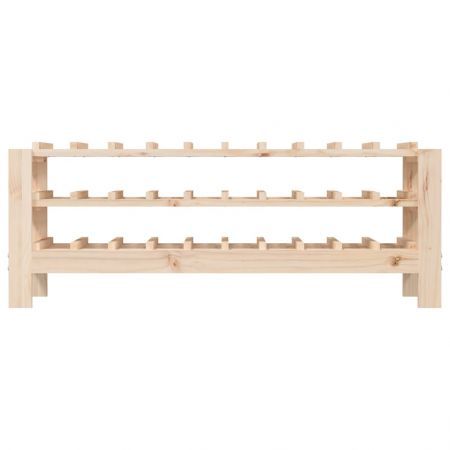 Wine Rack 109.5x30x42 cm Solid Wood Pine