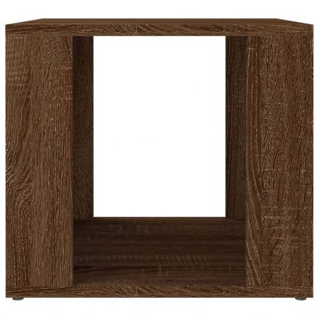 Bedside Table Brown Oak 41x40x36 cm Engineered Wood