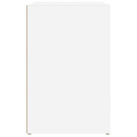 Shoe Cabinet White 130x35x54 cm Engineered Wood