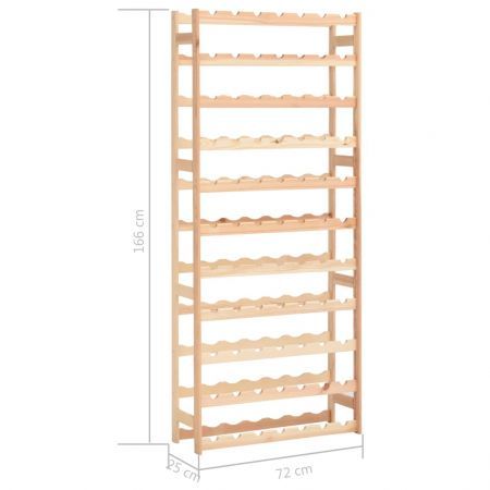 Wine Rack for 77 Bottles Solid Wood Pine