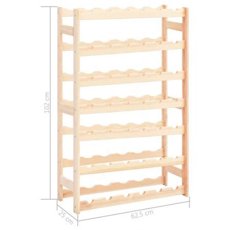 Wine Rack for 42 Bottles Solid Wood Pine